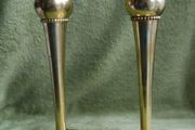 Vintage Solid Brass Pair of Candlestick Holders