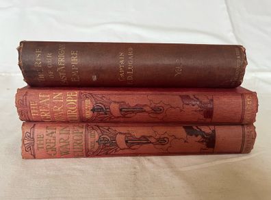The rise of the East African Empire by Captain F.D.Lugard. The Great War in Europe volumes 3 & 8 by Frank R. Cana