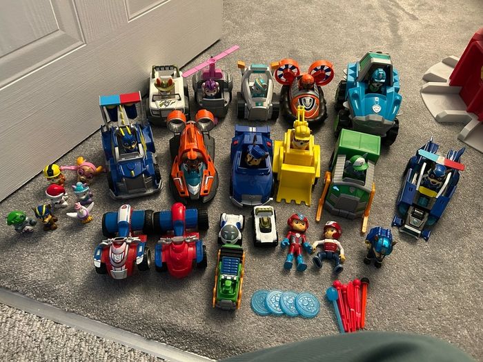 paw patrol cars and figures