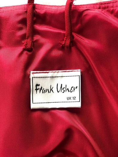 Red Frank Usher Dress Size 12