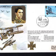 1978 Jersey Illustrated Cover Commemorating 60th Anniversary of 56 Squadron tying 4p Commemorative Stamp.