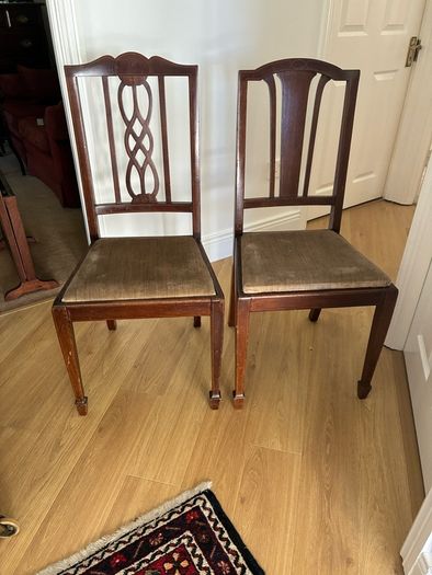 2 Mahogany Chairs
