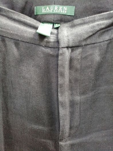 Ralph Lauren Black Linen Trousers size 12