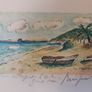 Fantastic Limited-Edition Hand-Signed Lithograph Print of a Caribbean Scene at Grand Case, Saint Martin by the Renowned French Artist Alexandre Minguet (1937-1996), #657/1000 Image 3