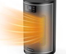 Electric Heater 1500W Space Silent Heaters for Home Low Energy, 4 Modes Portable Ceramic Fan Heater with Thermostat, Overheat & Tip Over Protection, 8H Timer, for Bedroom Indoor Use