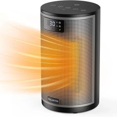 Electric Heater 1500W Space Silent Heaters for Home Low Energy, 4 Modes Portable Ceramic Fan Heater with Thermostat, Overheat & Tip Over Protection, 8H Timer, for Bedroom Indoor Use