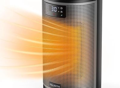 Electric Heater 1500W Space Silent Heaters for Home Low Energy, 4 Modes Portable Ceramic Fan Heater with Thermostat, Overheat & Tip Over Protection, 8H Timer, for Bedroom Indoor Use