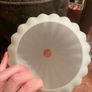 Two brand-new matching shades,  glass shade in opaline glass Image 7