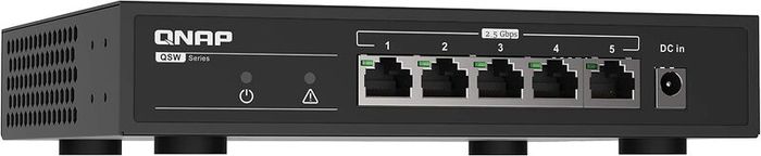 QNAP QSW-1105-5T, 5 port 2.5Gbps auto negotiation (2.5G/1G/100M), unmanaged switch, Broadcom Chipset Embedded