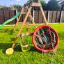 wooden swing set and slide Image 4