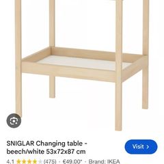 free ikea changing table
