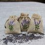 Hand Embroidered Lavender Sachets - Set of 3 Image 2