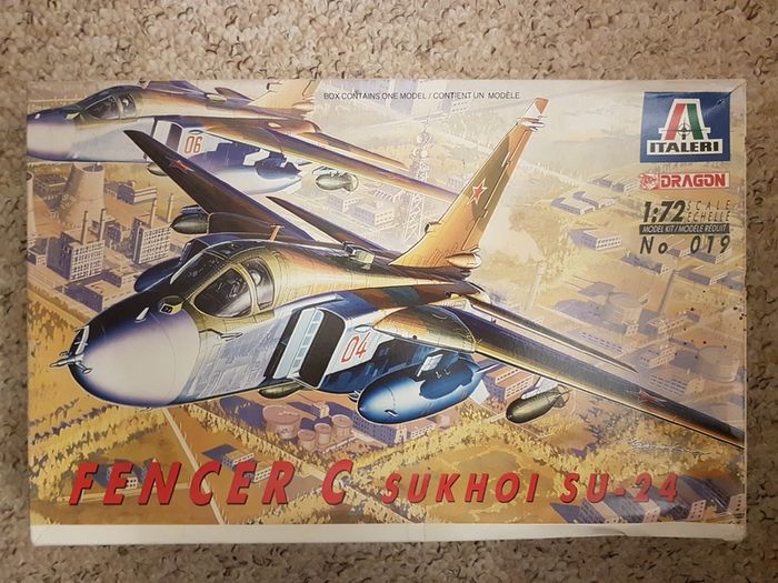 Italeri Dragon like Airfix Zvezda Revell 1/72 Sukhoi Su-24 Fencer C Russian Air Force Plastic Model Kit