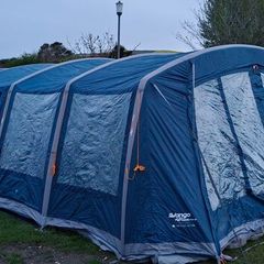 Camping set up. Tent/trailer
