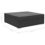8 Piece Garden Lounge Set with Cushions Poly Rattan Black Image 10