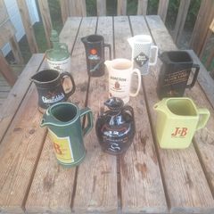Various Whiskey Jugs