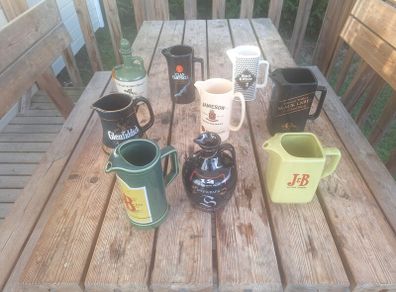 Various Whiskey Jugs