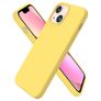 Liquid Silicone Shockproof Case For iPhone 13 Mini Luxury Soft Phone Cover Yellow New - FHT8IP13MLK Image 5