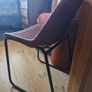 Chair, Analine Leather, ribbed effect Image 4