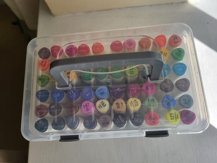 Deli Dual Tip Sketch Markers - 60 Pack