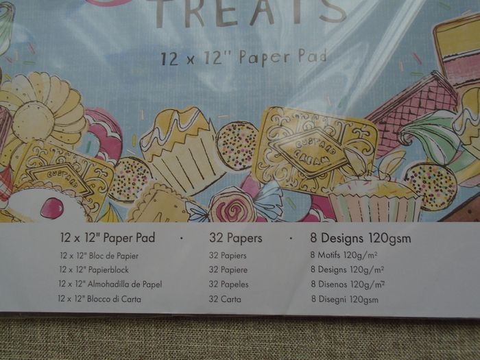 Do crafts Sweet treats paper back 12" x12", Craft supplies,, Scrapbooking.Card making