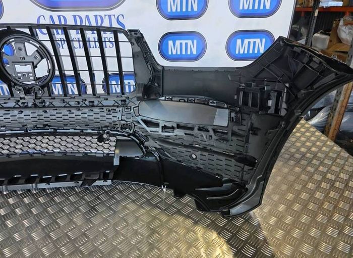 Front Bumper For A Mercedes Gle  2020-2024 Amg Line W167 With Gtr Grill C197 Black