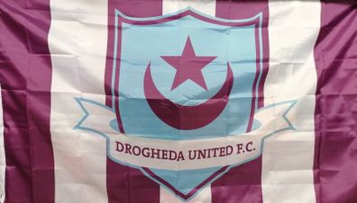 Drogheda United football flag 5ft x 3ft