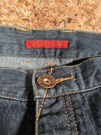 mens jeans life and limb dark wash navy straight fit Size W 52 L 32 RRP 65