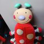 Ladybird  Glo Worm Style Plush Toy. Image 2