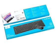 Hoco GM17 Professional Wireless Keyboard And Mouse Set Black English Version