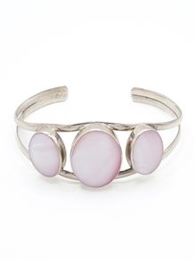Mother Of Pearl Silver Bangle