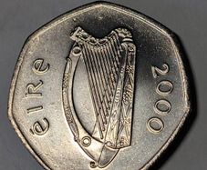 Last Irish 50 pence coins unc