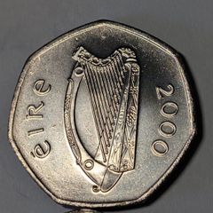 Last Irish 50 pence coins unc