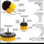 3 Pcs Drill Brush Attatchment Set Image 5