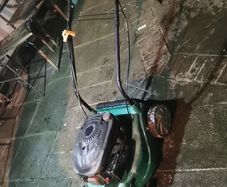 petrol lawnmower