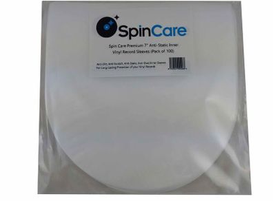 50 x 7 Inch Premium Quality Vinyl Record Inner Sleeves - ANTI-STATIC HDPE (Nagaoka Style)