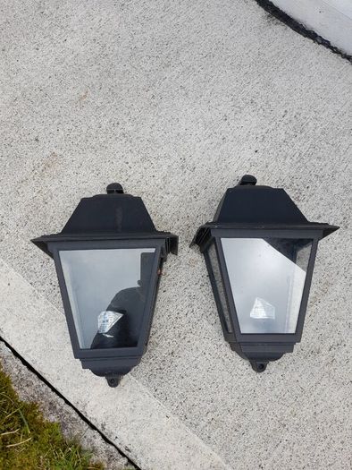 two (outdoor Wall lights)excellent condition.