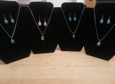 Turquoise/Rose Quartz sets