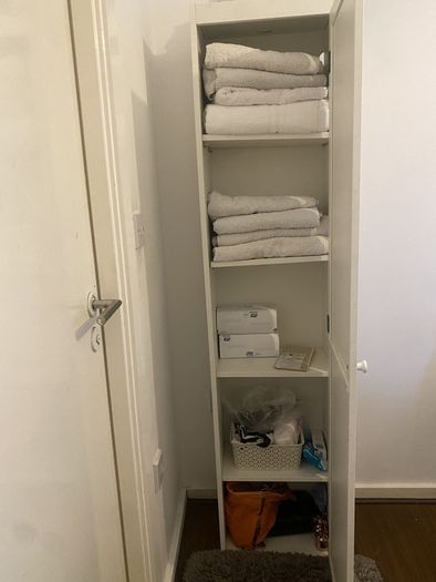 IKEA SILVERAN High Cabinet with Mirror Door