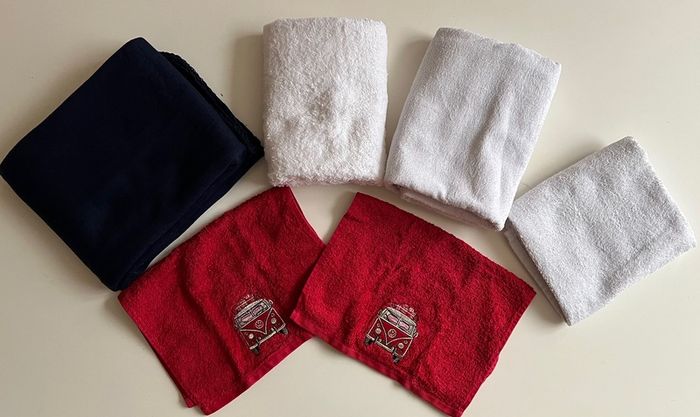 Bundle of Towels and Blanket