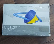 Foot pump inflator