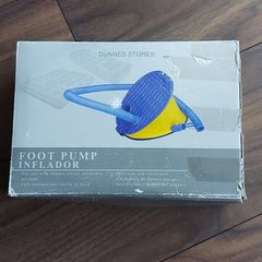 Foot pump inflator