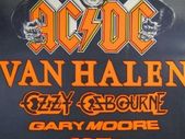 AC/DC Vintage Concert Poster Monsters Of Rock Donington Park UK August 18th 1984 Replica