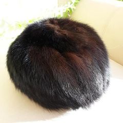 Vintage Ladies Kate's Canadian Boutique Dark Brown Fur Hat