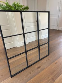 Black square mirror