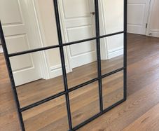 Black square mirror