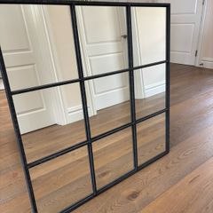 Black square mirror