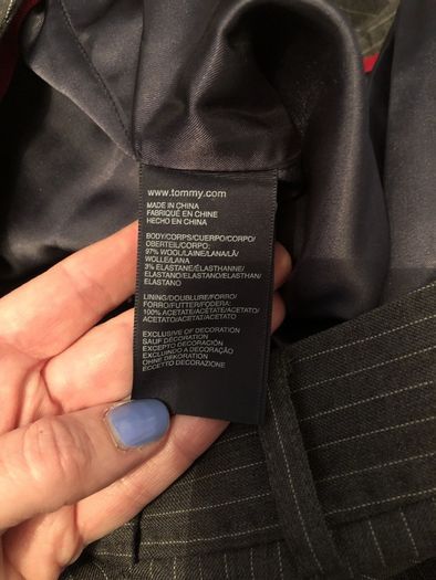 Grey pin striped Tommy Hilfiger trousers
