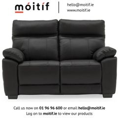 Positano 2-Seater Sofa - Black