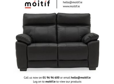 Positano 2-Seater Sofa - Black